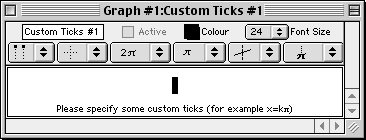 A blank custom ticks window